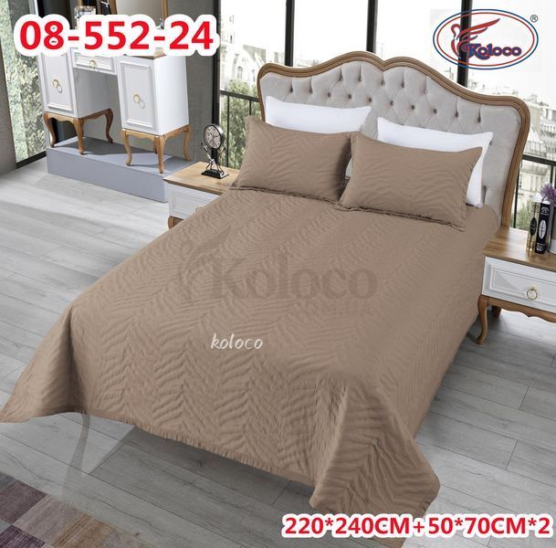 Покрывало стеганное плотное + 2 наволочки 50х70. Размер 220х240 Koloco 08-552 фото