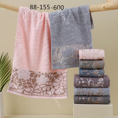Кухонное махровое полотенце Листики 88-155-600 фото