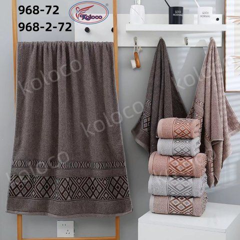 Банное махровое полотенце. Размер 70х140. Koloco 968-72 фото