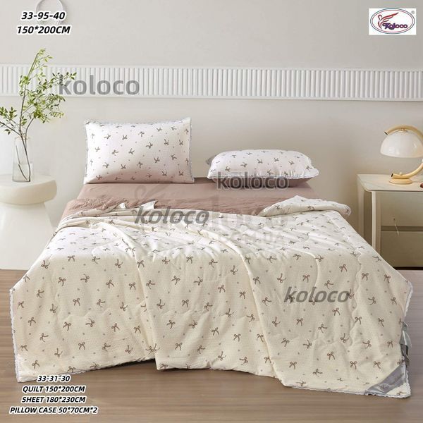 Покривало щільне, муслін. Жатка. Розмір 150х200 Koloco 33-92 фото